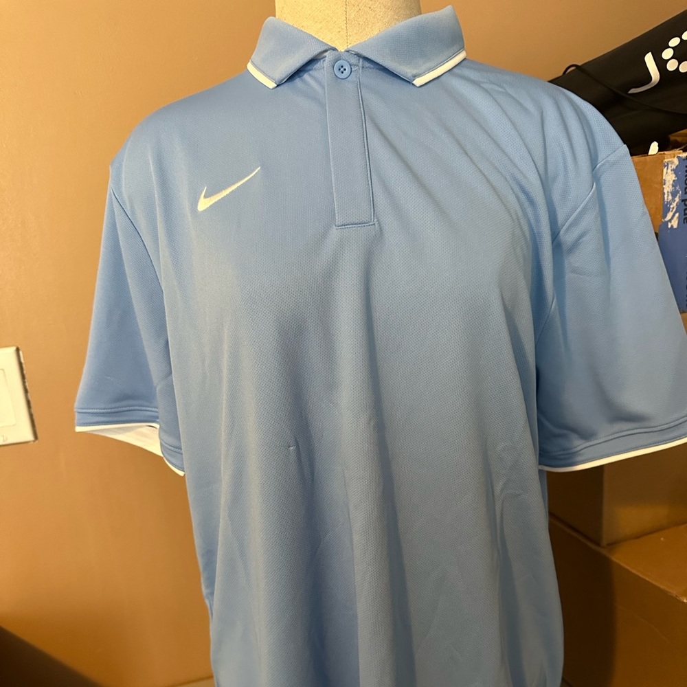 Blue men’s polo shirt Nike brand